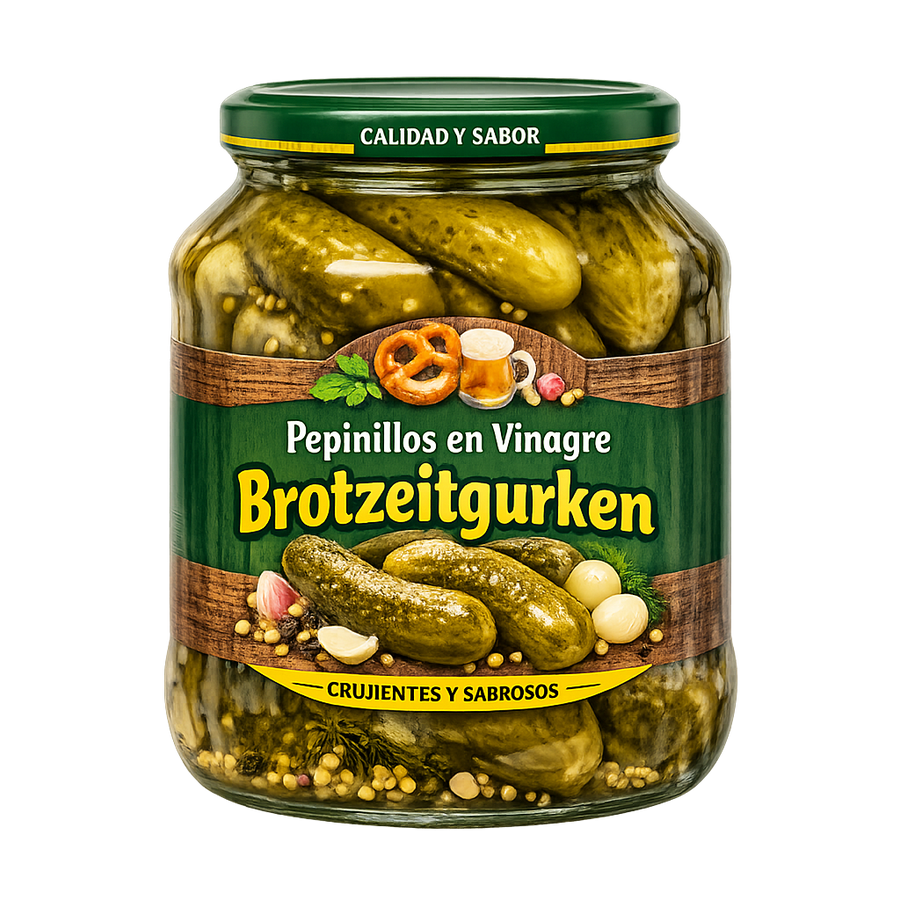 Pepinillos en Vinagre (Brotzeitgurken)