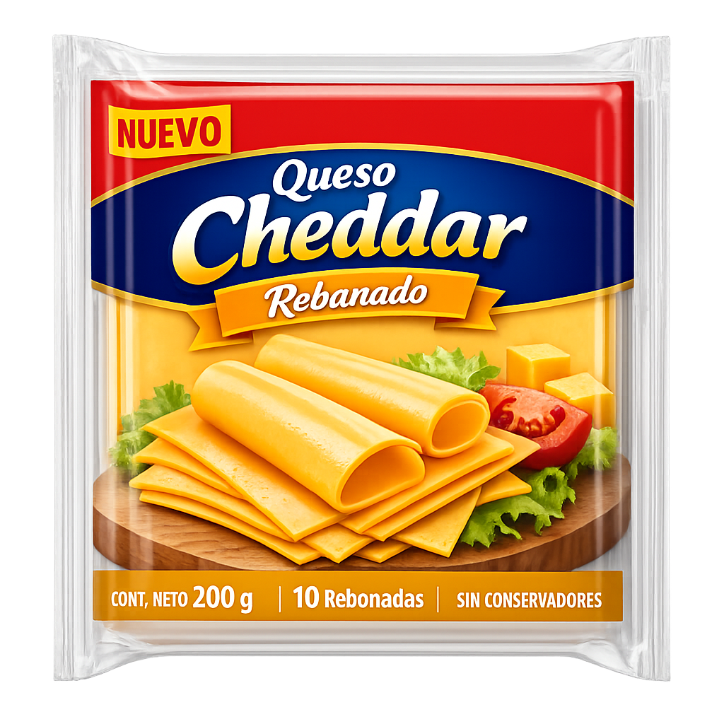 Queso Cheddar Rebanado