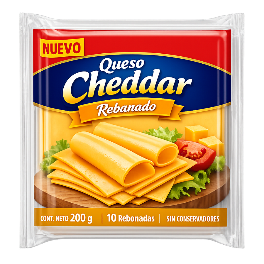 Queso Cheddar Rebanado