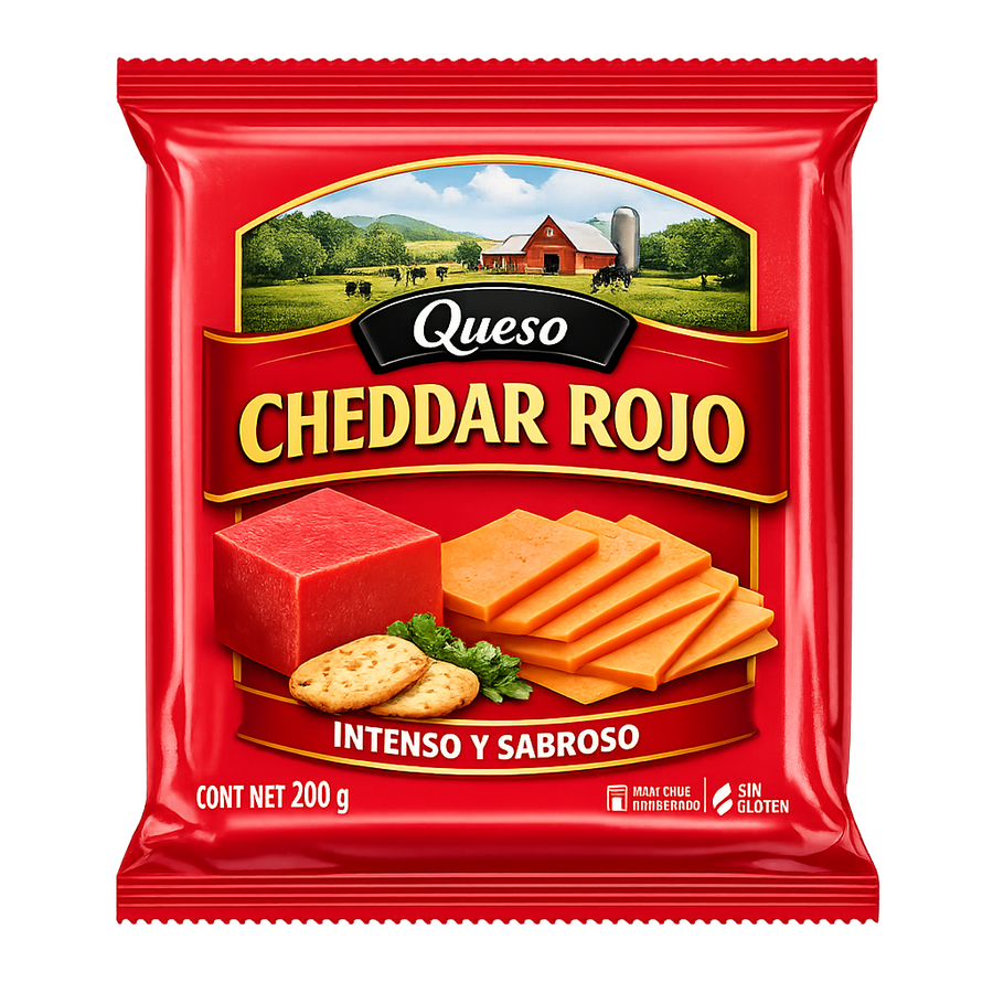 Queso Cheddar Rojo