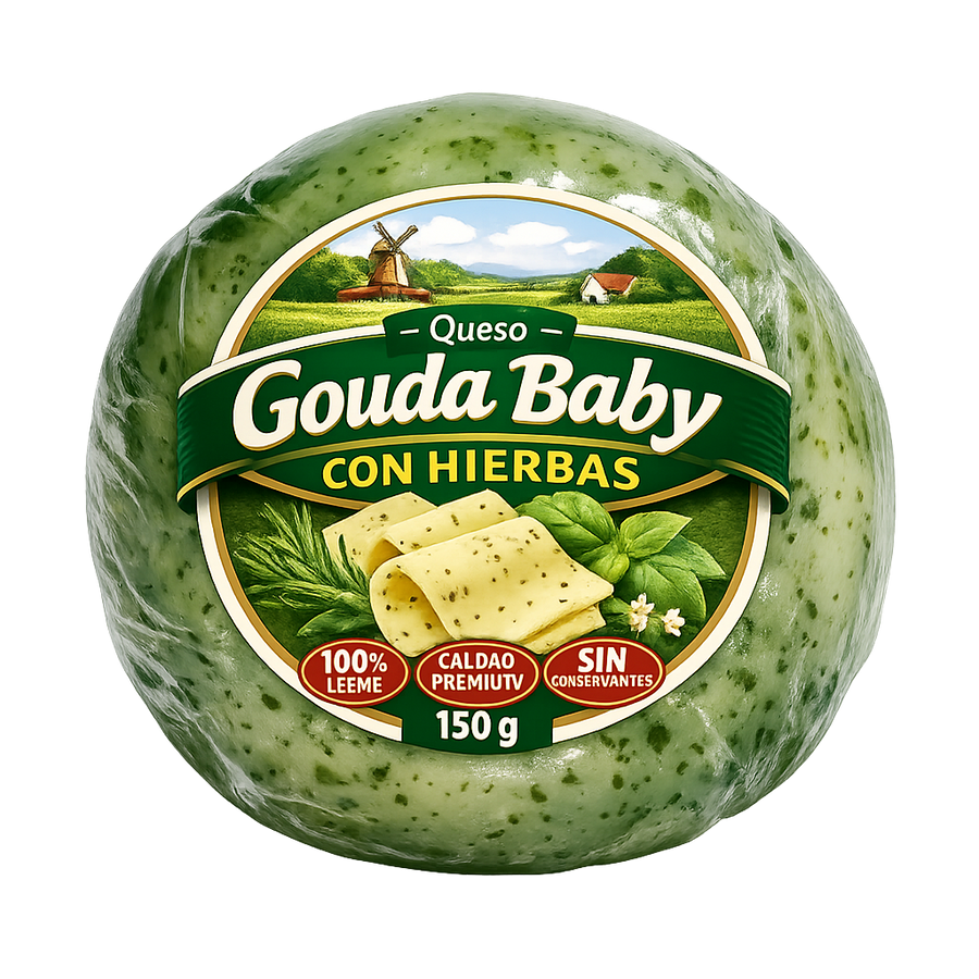 Queso Gouda Baby con hierbas