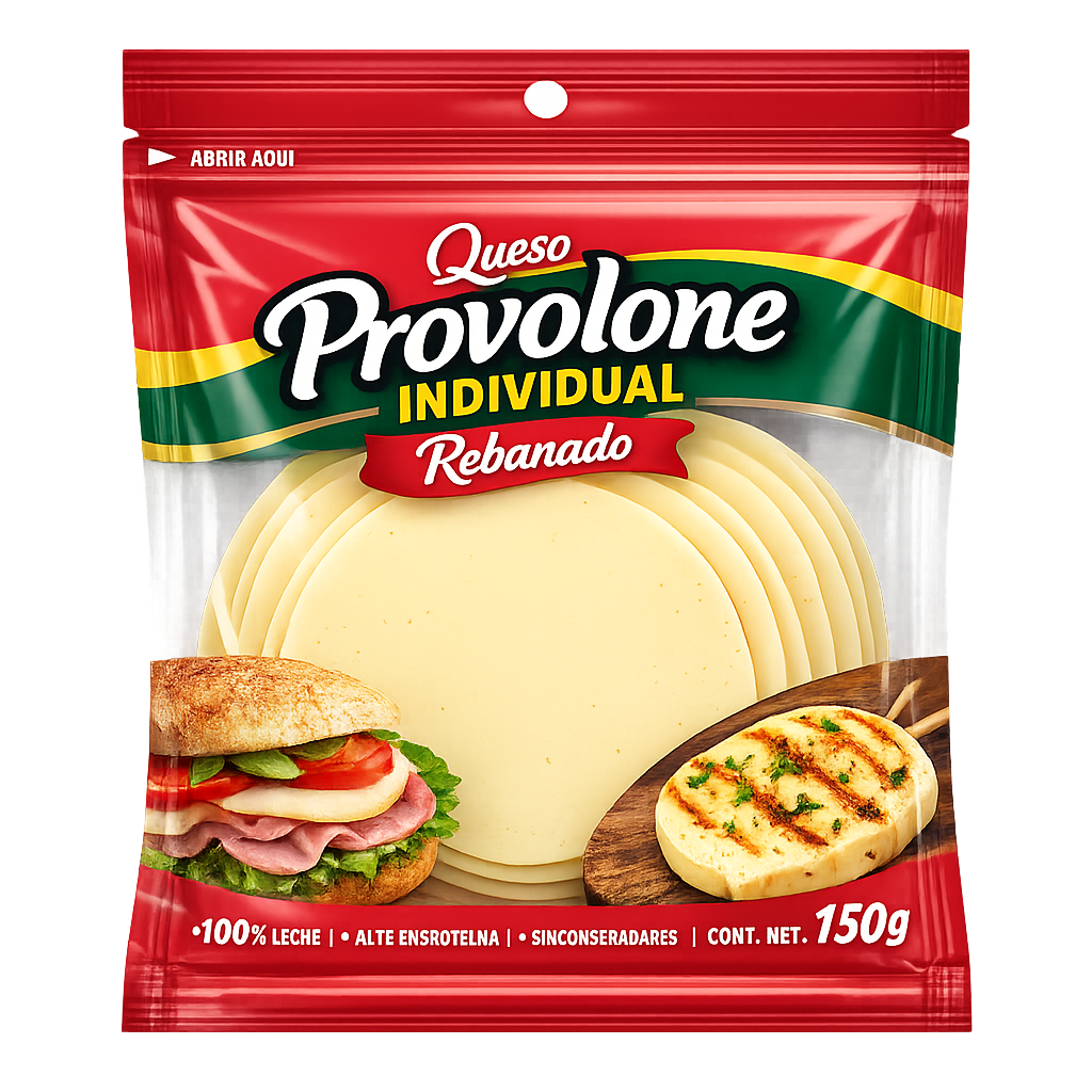 Queso Provolone Individual Rebanado