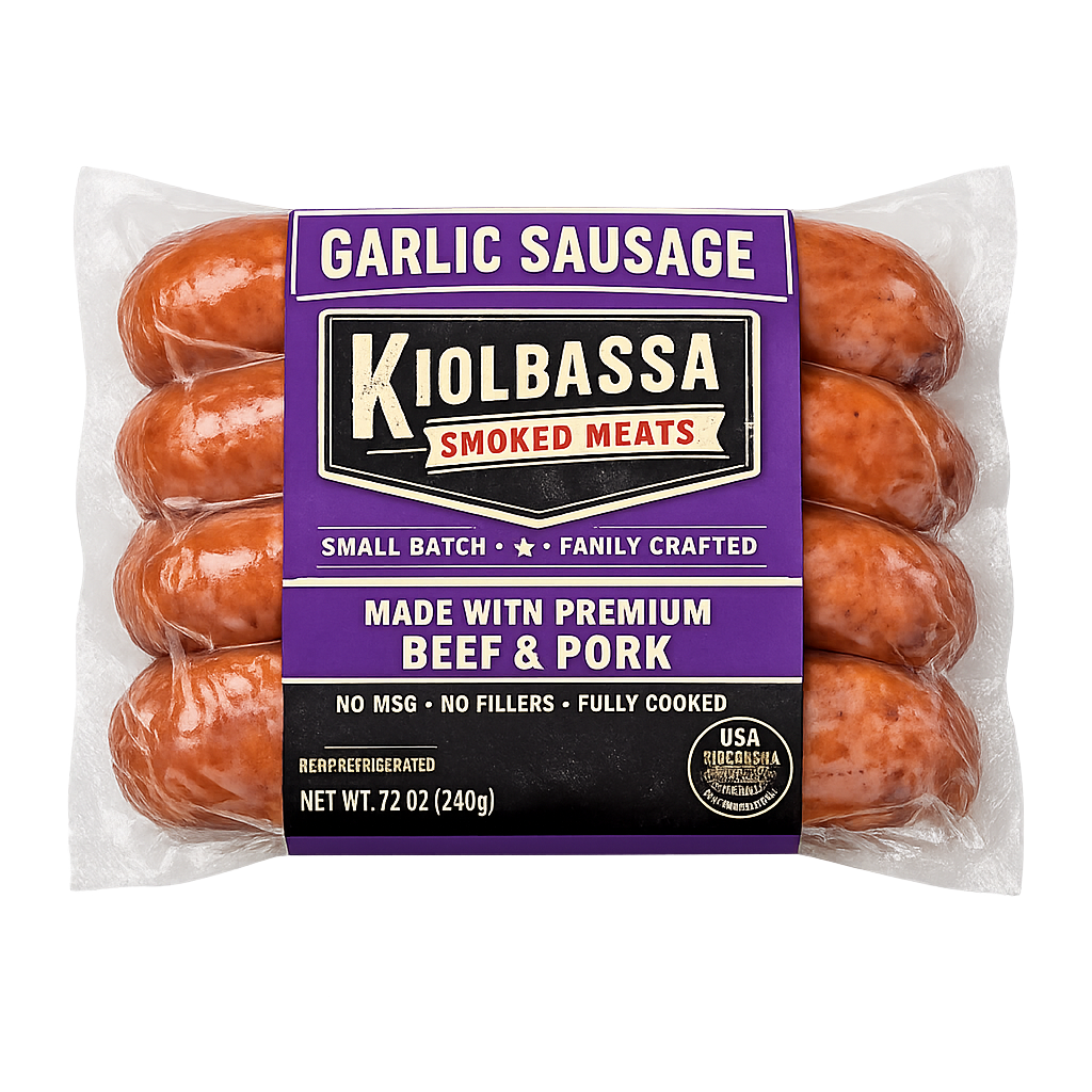 Salchichas de Ajo Kiolbassa