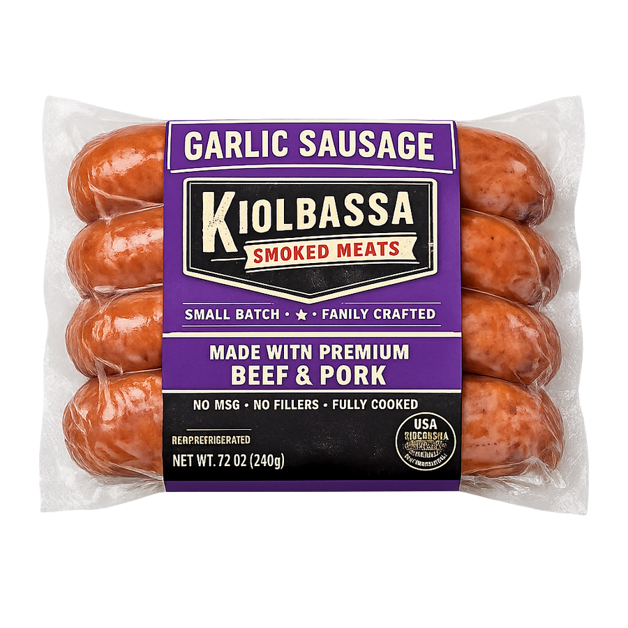 Salchichas de Ajo Kiolbassa