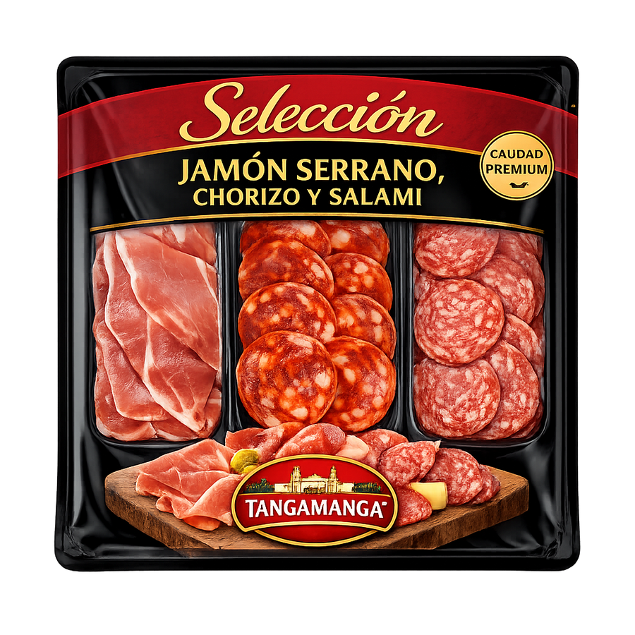Selección Jamón Serrano, Chorizo y Salami, Tangamanga