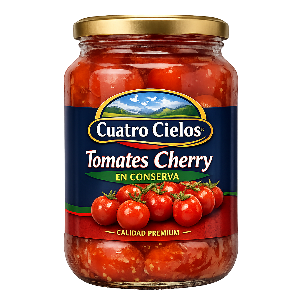 Tomates Cherry en Conserva Cuatro Cielos