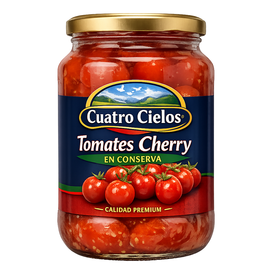 Tomates Cherry en Conserva Cuatro Cielos
