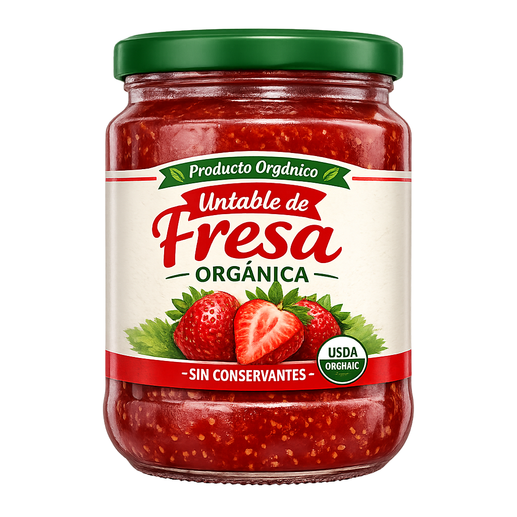 Untable de Fresa Orgánica