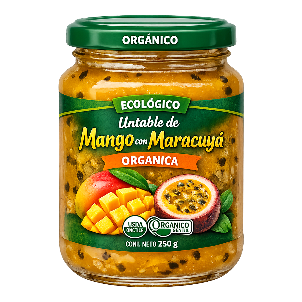 Untable de Mango con Maracuyá Orgánica